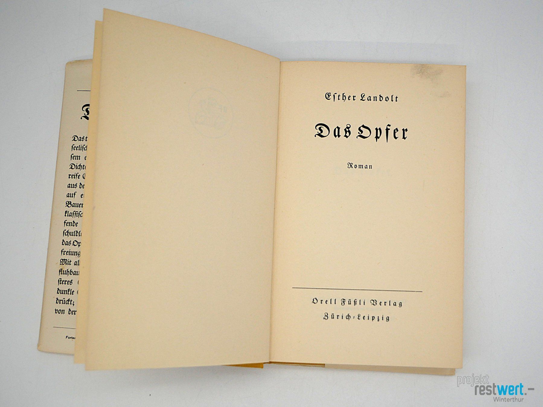 Libri: ESTHER LANDOLT - Das Opfer – Usato da Winterthur venduto da Restwert_Winterthur 6