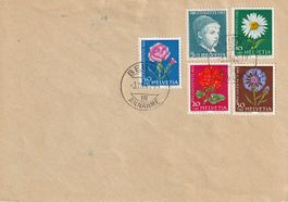 1963 Pro Juventute Serie auf Brief