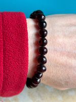 Männerarmband Bernstein schwarzrot (19cm) Geschenke für Mann
