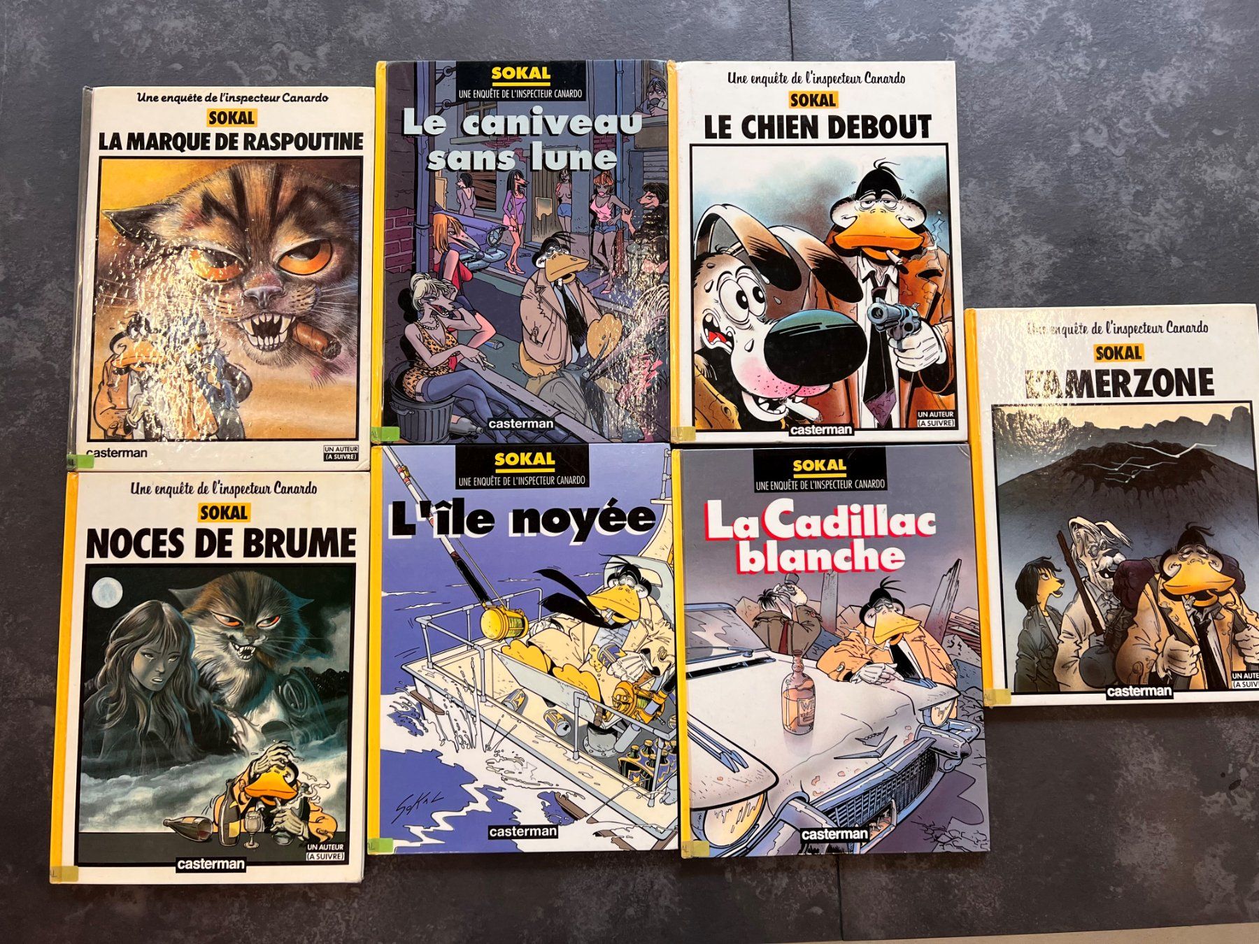 Fumetti: Lot de 7 BDs Canardo de Sokal. – Usato da Fleurier venduto da Le_Spot