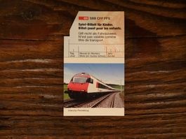 10 Stk. SBB Kinder Spiel-Billett Intercity-Pendelzug- 1.43