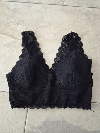 BH von ONLY mit Spitze, schwarz / Grösse M