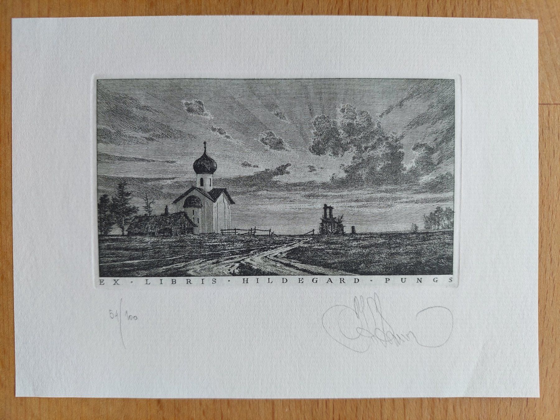Stiche: Exlibris Konstantin Kalinovich - Original Kupferstich sign. – Gebraucht aus Obfelden von Exlibris-Art