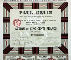 Paul Gruin SA, Paris - 1928