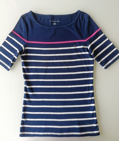 Tommy Hilfiger Nautical Striped Tee, Women's Size S/P