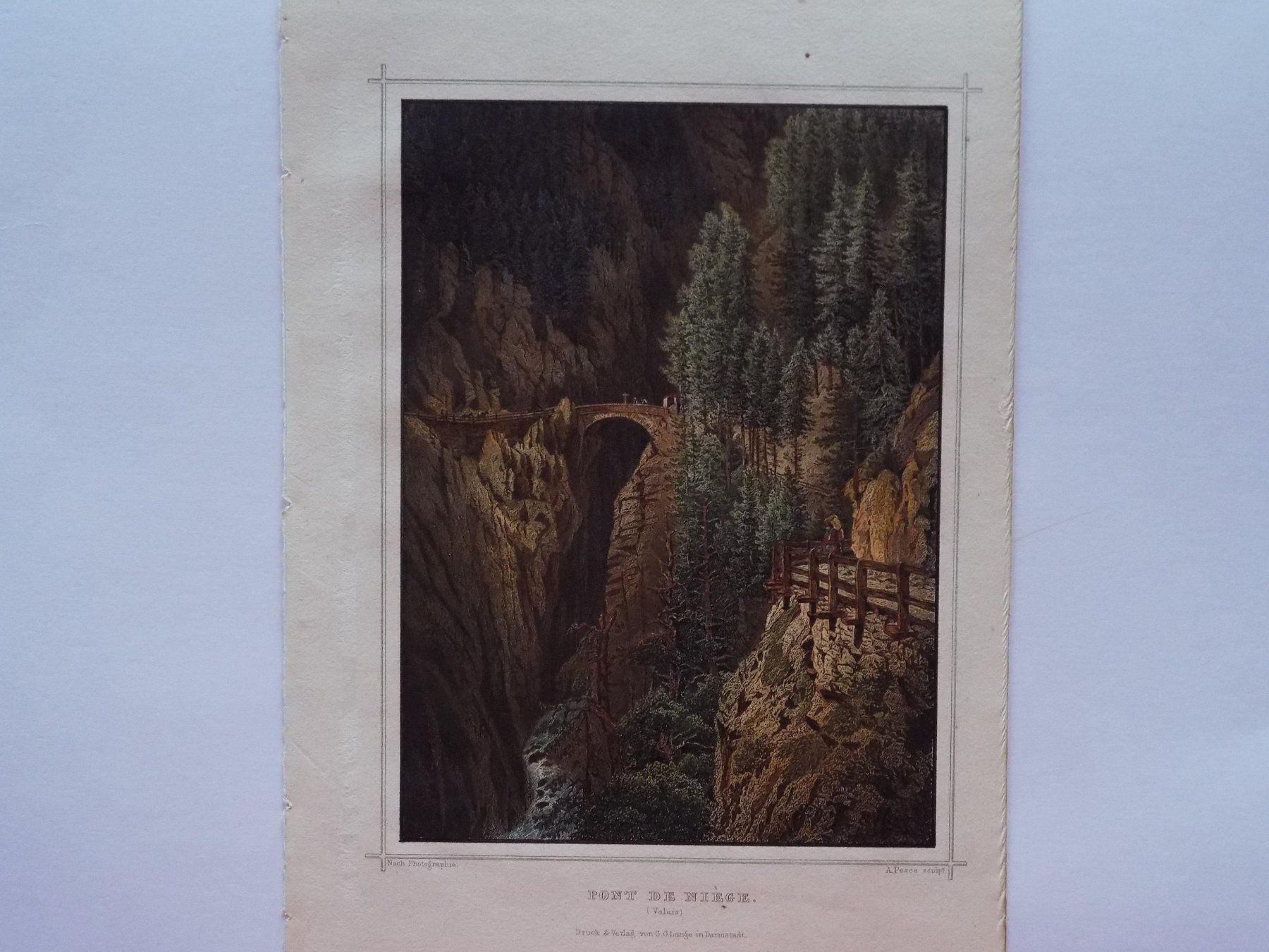 Incisioni: Ponte de Niège Valais – Usato da Risch venduto da Antikfee 1