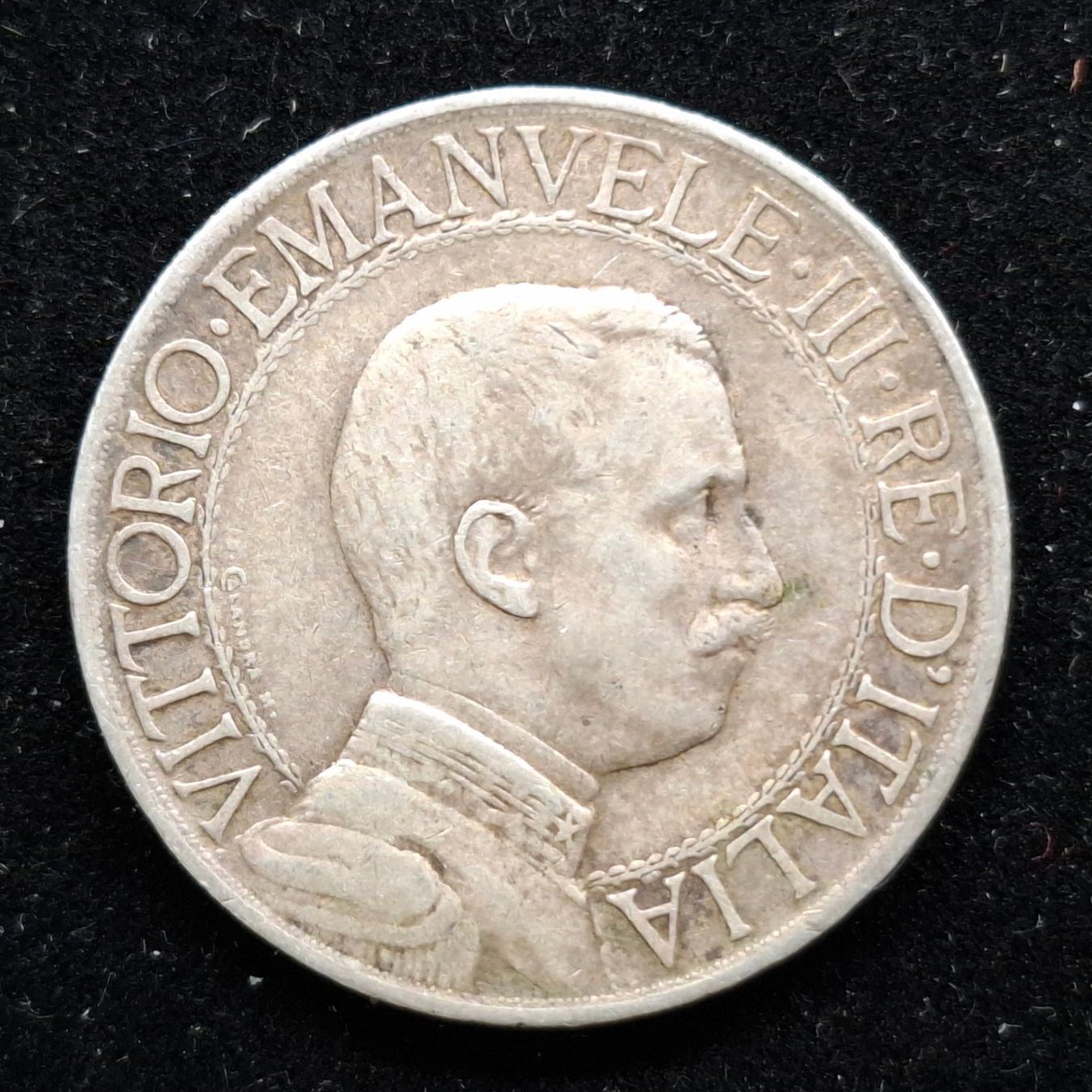 Tutti le monete: Italien 1908 Lire Silber – Usato da Bern 14 venduto da rvonmay