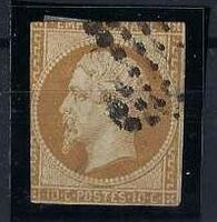 Frankreich 1853/60 Napoleon III 10 Cetimes  gest.