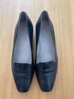 Klassische Scholl Leder-Slipper / Pumps dunkelblau, Gr. 36.5