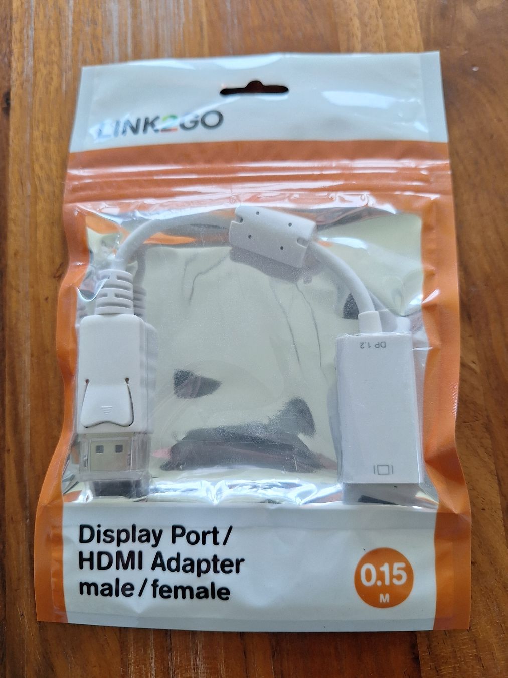 Unità & Adattatore: Link2go DisplayPort/HDMI Adapter, 15cm – Nuovo e nell'imballaggio originale da Goldach venduto da Pw1427