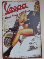 Vespa Blechschild / Blechtafel Vespa