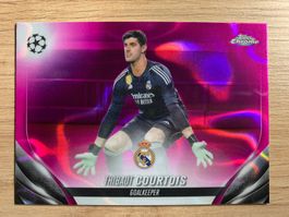 Soccer Thibaut Courtois PINK LAVA Topps Chrome 2024🔥