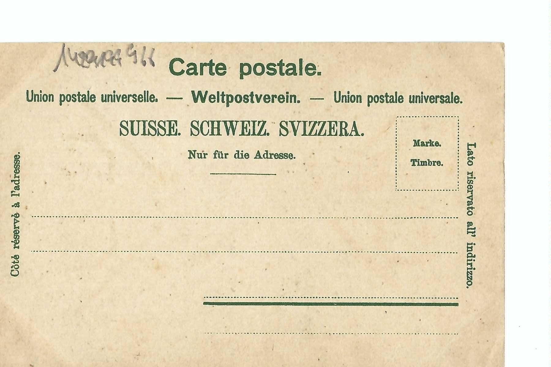 Cartes postales: St. Beatenberg Kirche und Pfarrhaus, Eiger Mönch, Jungfrau – D'occasion à Thun par 44wart 1