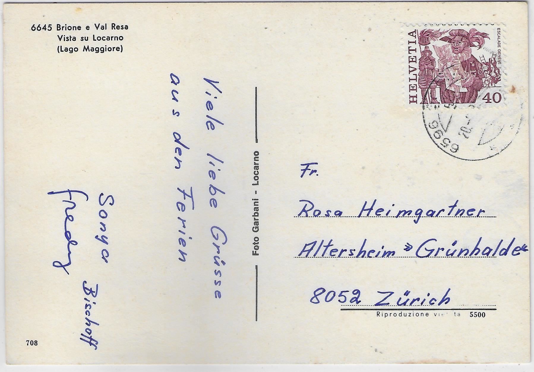 Cartoline postali: Brione-Locarno - Multiview – Usato da Ettingen venduto da Kartenplanet 1