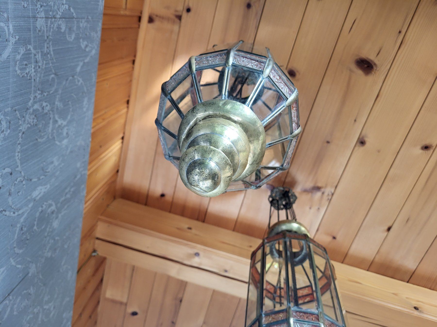 Lampade: Eine Antike Tempel Lampe – Usato da Schafhausen im Emmental venduto da Herzrose 7