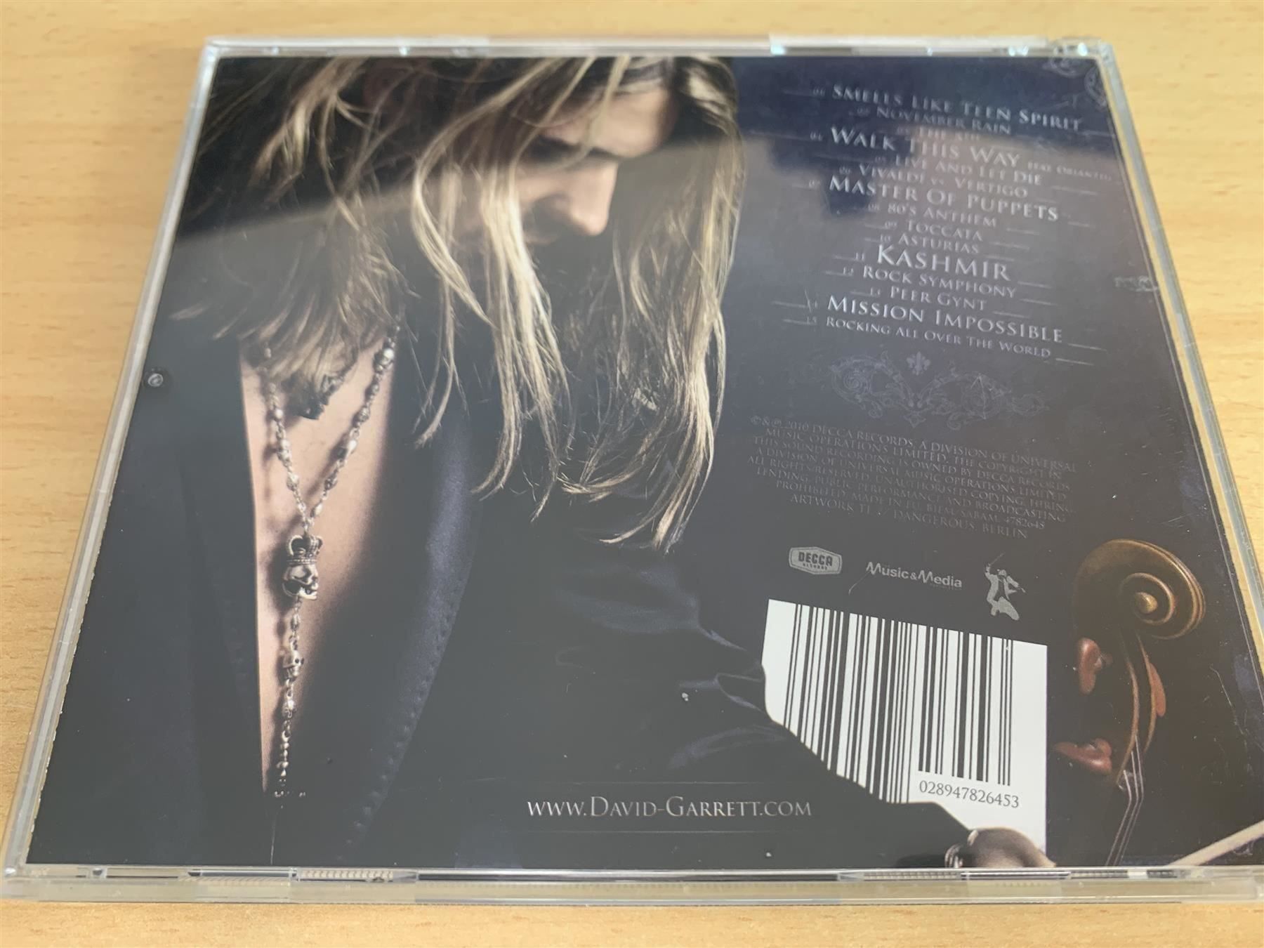 CD: David Garrett – Rock Symphonies – Usato da Rikon im Tösstal venduto da Alpenmutz 1
