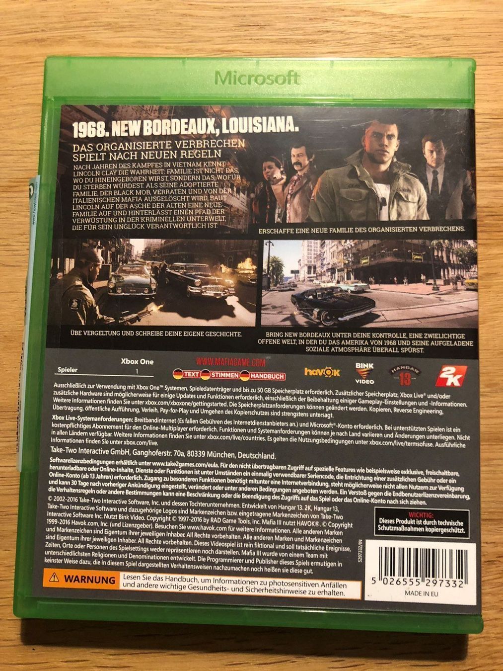 Microsoft Giochi: Mafia 3 für Xbox One – Nuovo e nell'imballaggio originale da Kestenholz venduto da Dickies09 1