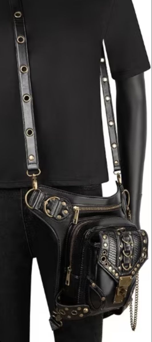 Borse: Retro Gothic Kunstleder Tasche schwarz  – Nuovo (secondo la descrizione) da Felben-Wellhausen venduto da PinkTiger8 4