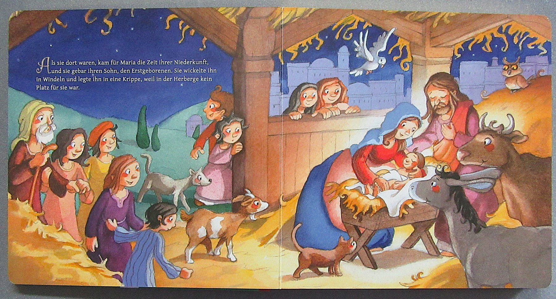 Bücher: Die Weihnachtsgeschichte - kartoniertes Bilderbuch – Gebraucht aus Auenstein von Padabimbim 3