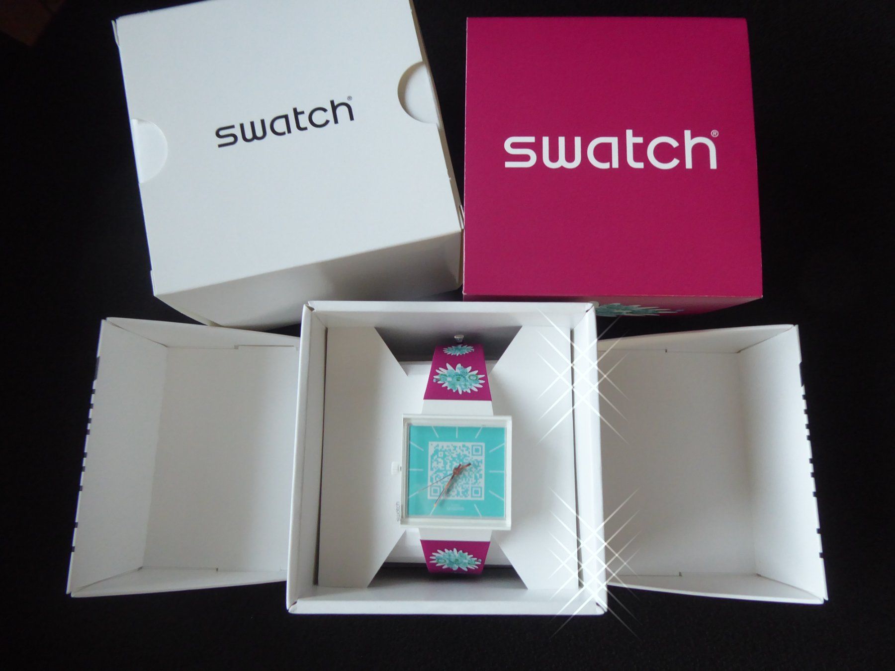 Swatch Orologi: Swatch Uhr 2025 mit Ansteckpin – Nuovo e nell'imballaggio originale da Wil SG venduto da Paco.2222 1