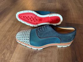 New Christian Louboutin Mixed Material Derby Shoes - 43