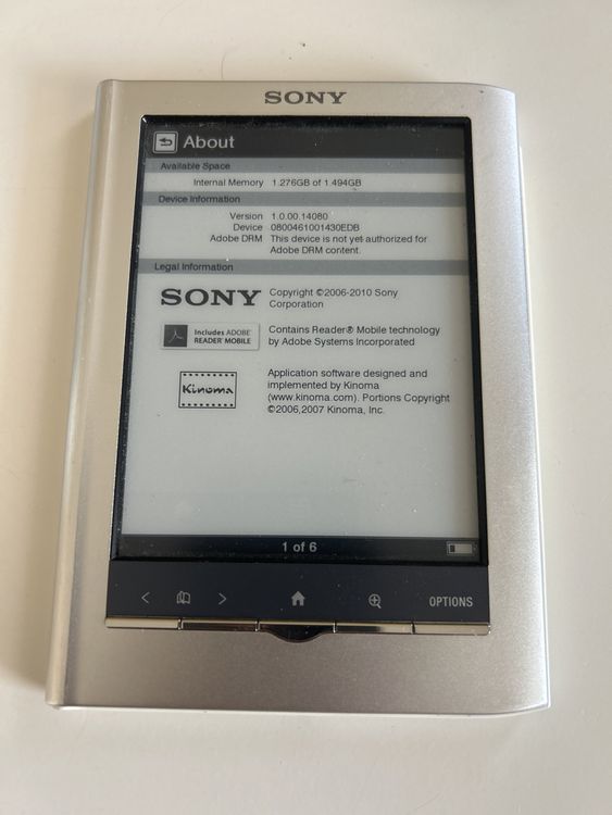 Sony Reader PRS-350 eBook Reader Digitalbuchlesegerät (Gebraucht) in ...