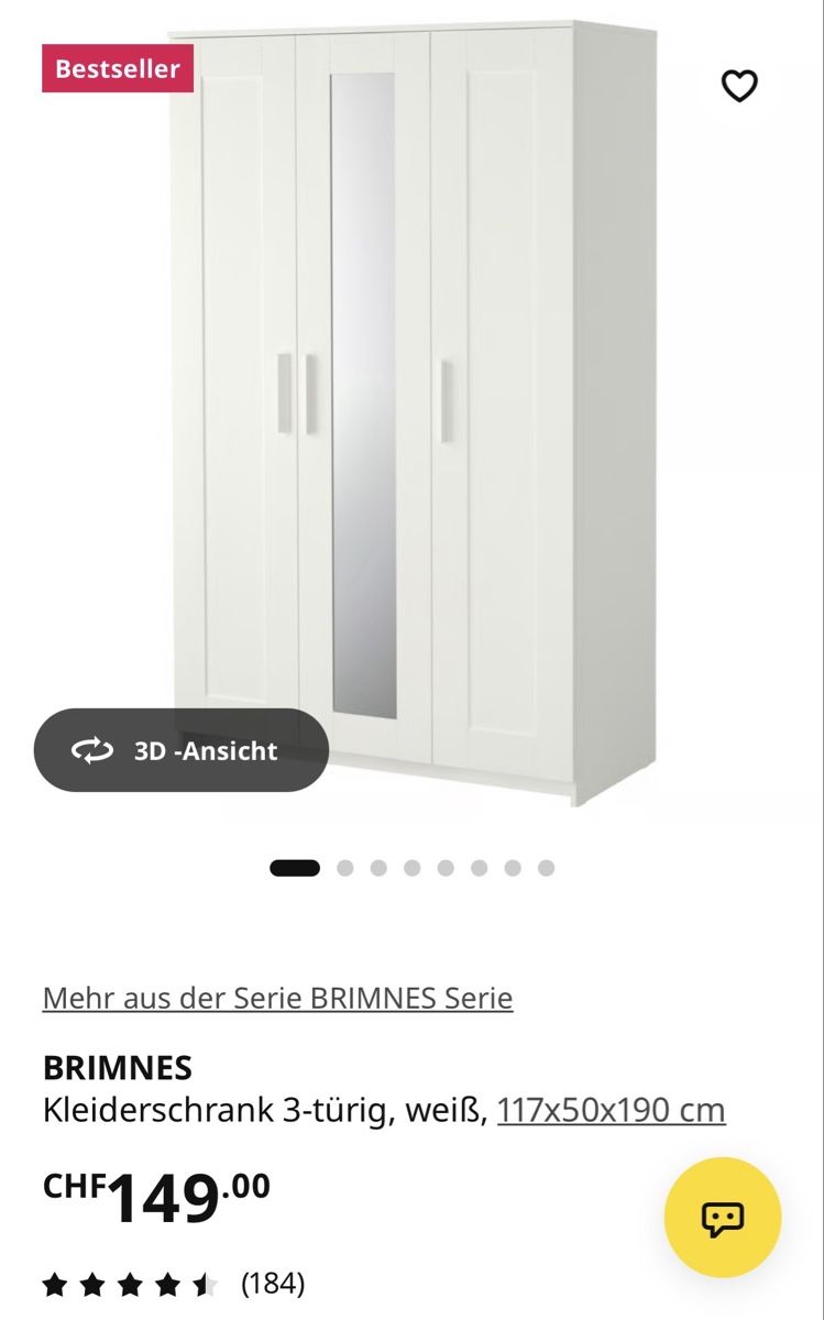 Schränke: Brimnes IKEA Schrank – Gebraucht aus Thun von mimaka 1