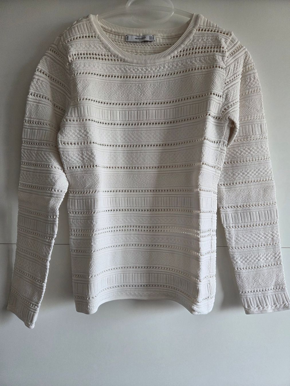 Mango Tops: MANGO Pull blanc ajouré - Taille S – Neuf (Voir description) à Chavannes-Renens par mau_8rwz