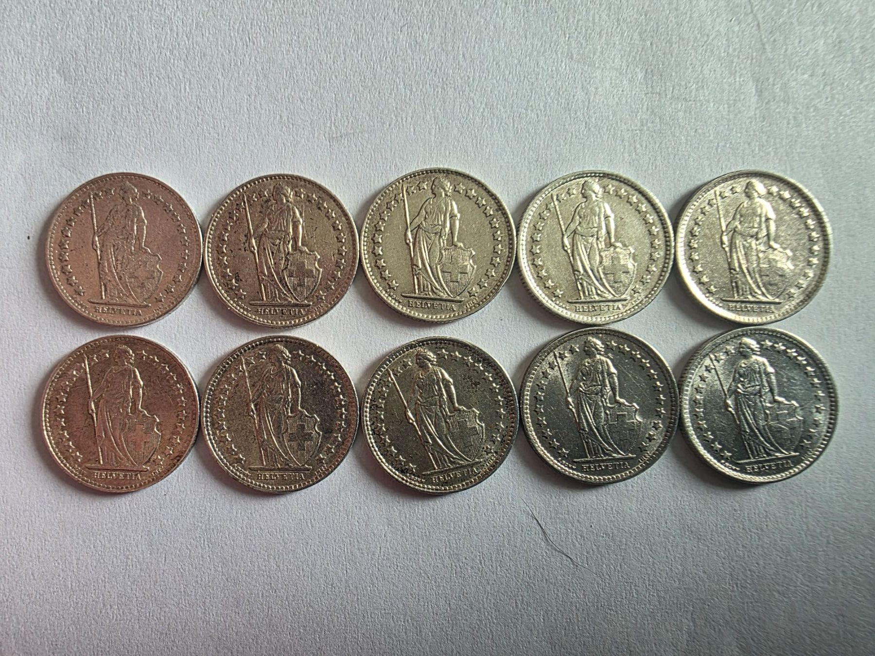 Tutti le monete: 50 centimes 1950 - 1959 – Usato da Concise venduto da coolinvest 3
