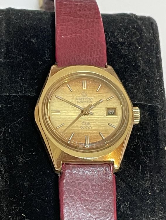 Montre Automatique Femme PRECIMAX 21 Rubis Plaqué Or Suisse - Occasion, Mouvement Incabloc