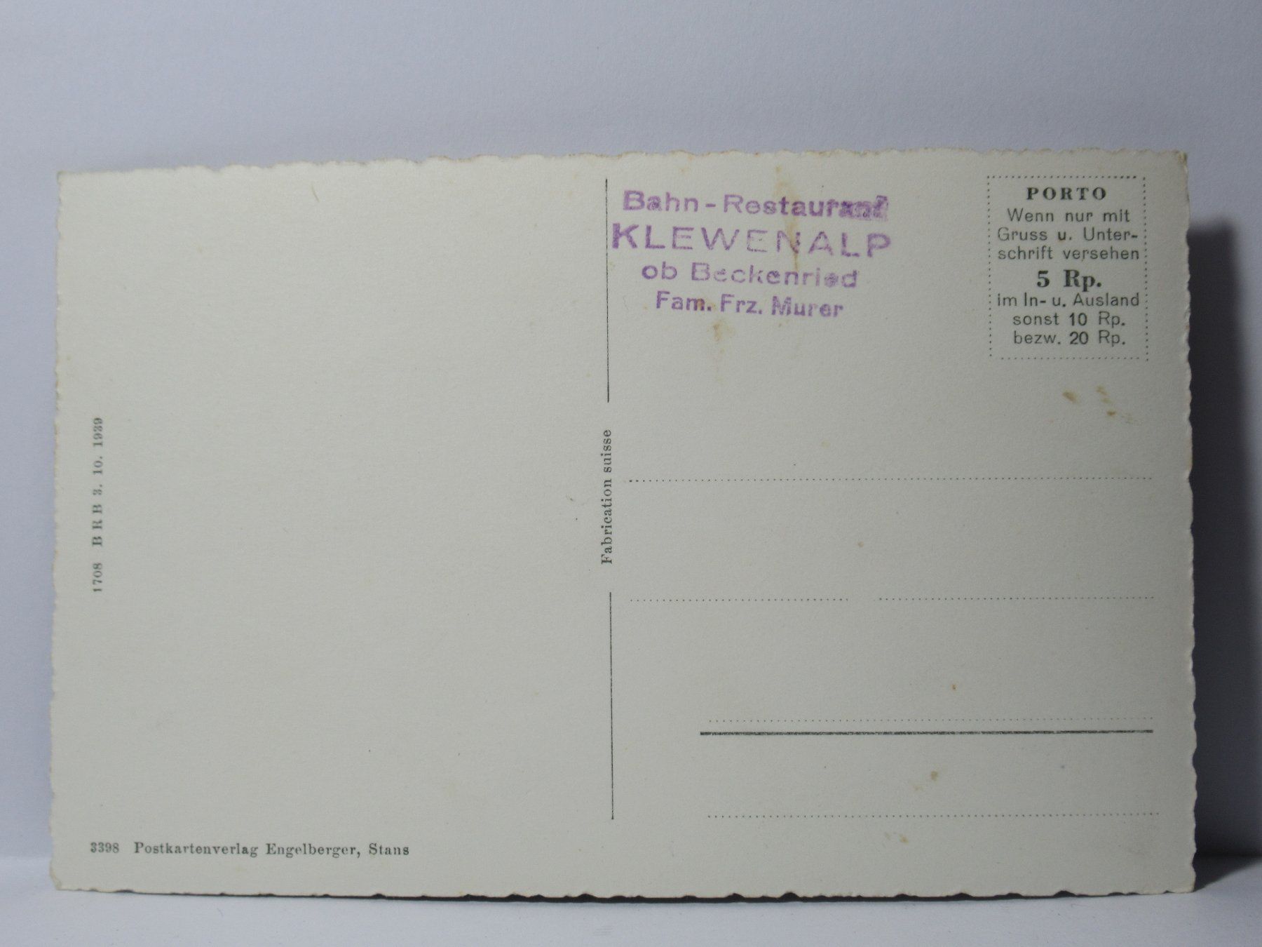 Cartes postales: Luftseilbahn Beckenried - Klewenalp – Neuf (Voir description) à Grenchen par Bluemchen1900 2