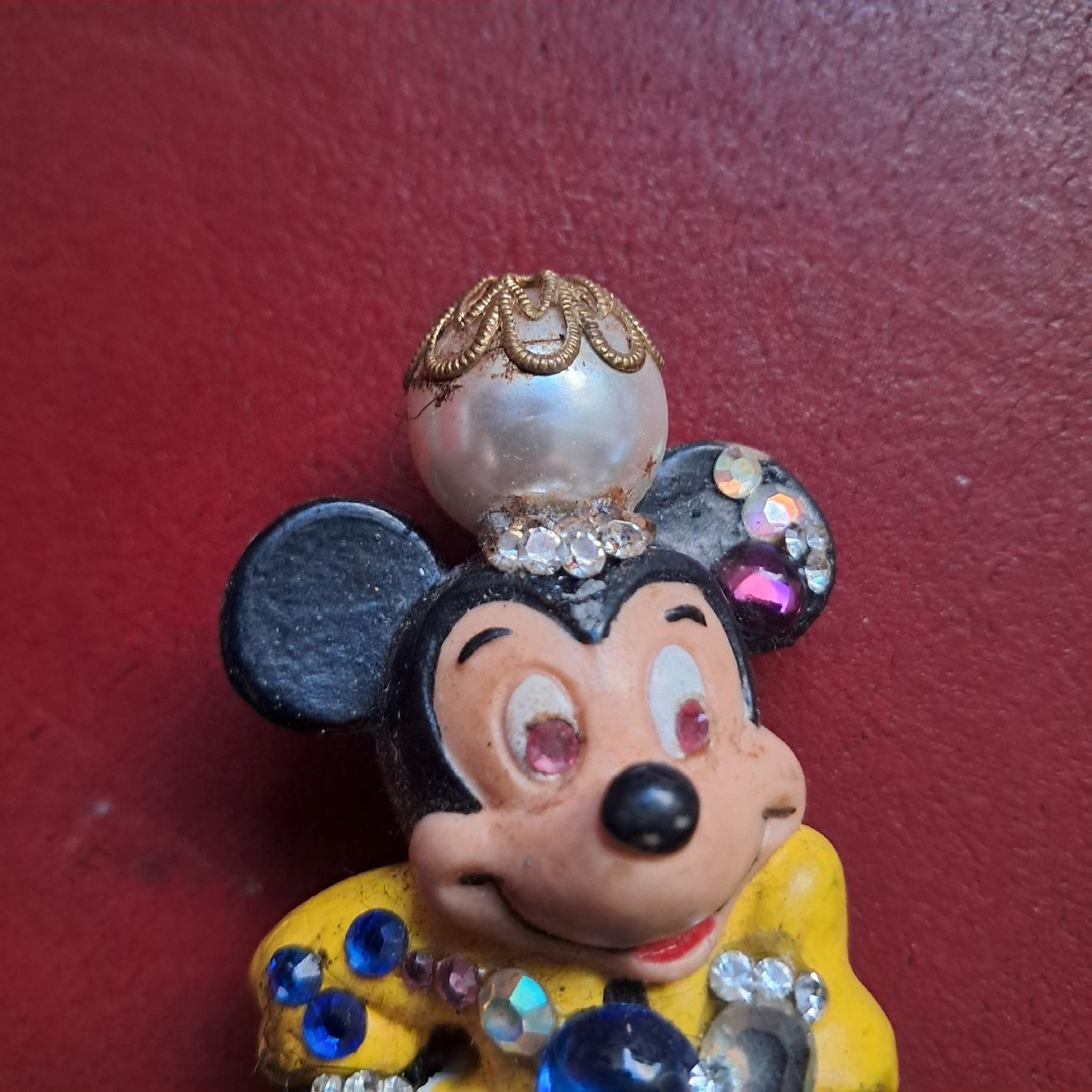 Statuette: Mickey Mouse Figur mit Schmucksteinen und Glocken BuIly – Usato da Dietikon venduto da una_y6wy 4