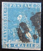 Toskana Altitalien Kat. 7y gest. 1852 Kat. 120 Euro