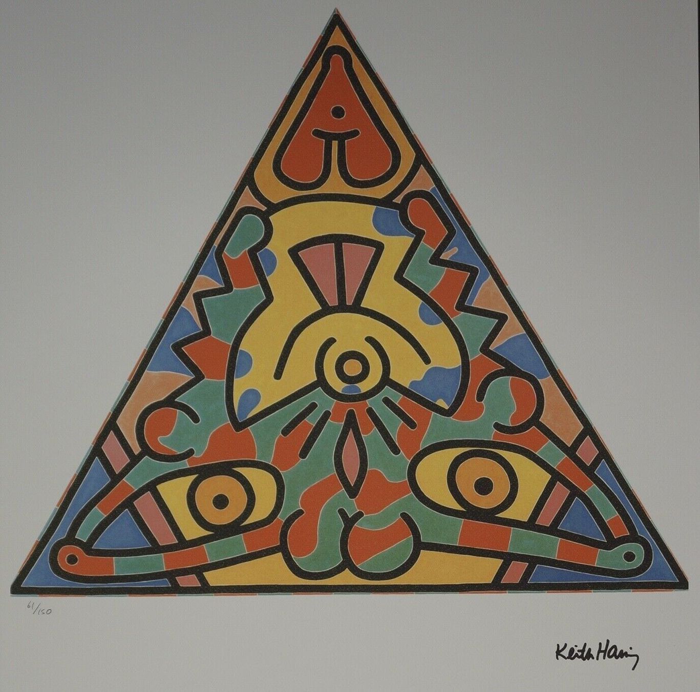 Foto & Immagini: KEITH HARING HANNUMMERIERT RUCKSIGNIERT – Usato da Gersau venduto da kunst-online 1