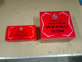 2 x Biscuitsdosen von Wernli / Blechdosen