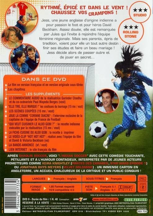 Tutti i DVDs: JOUE-LA COMME BECKHAM (BEND IT LIKE BECKHAM) – Nuovo (secondo la descrizione) da Bursins venduto da Adabel 1