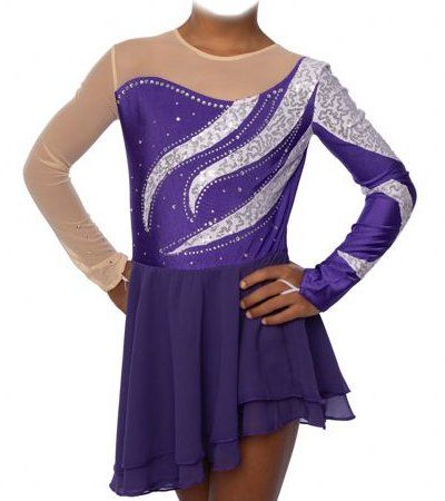 Eiskunstlauf Eislauf Kürkleid 10 / 134-140 neu mit Etikett