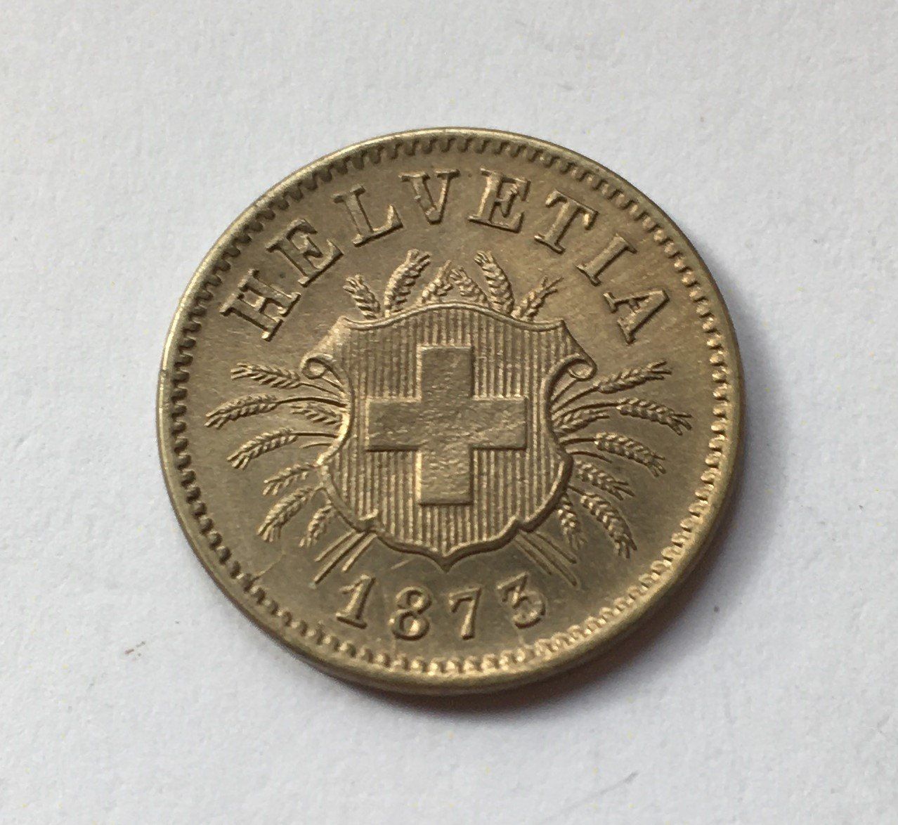 Tutti le monete: 1873 5 Rappen unz – Usato da Kirchberg SG venduto da Zenhad69