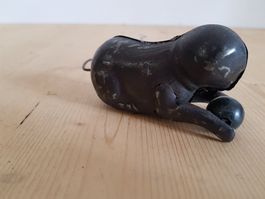 antikes Blech Spielzeug Maus auf Rollen