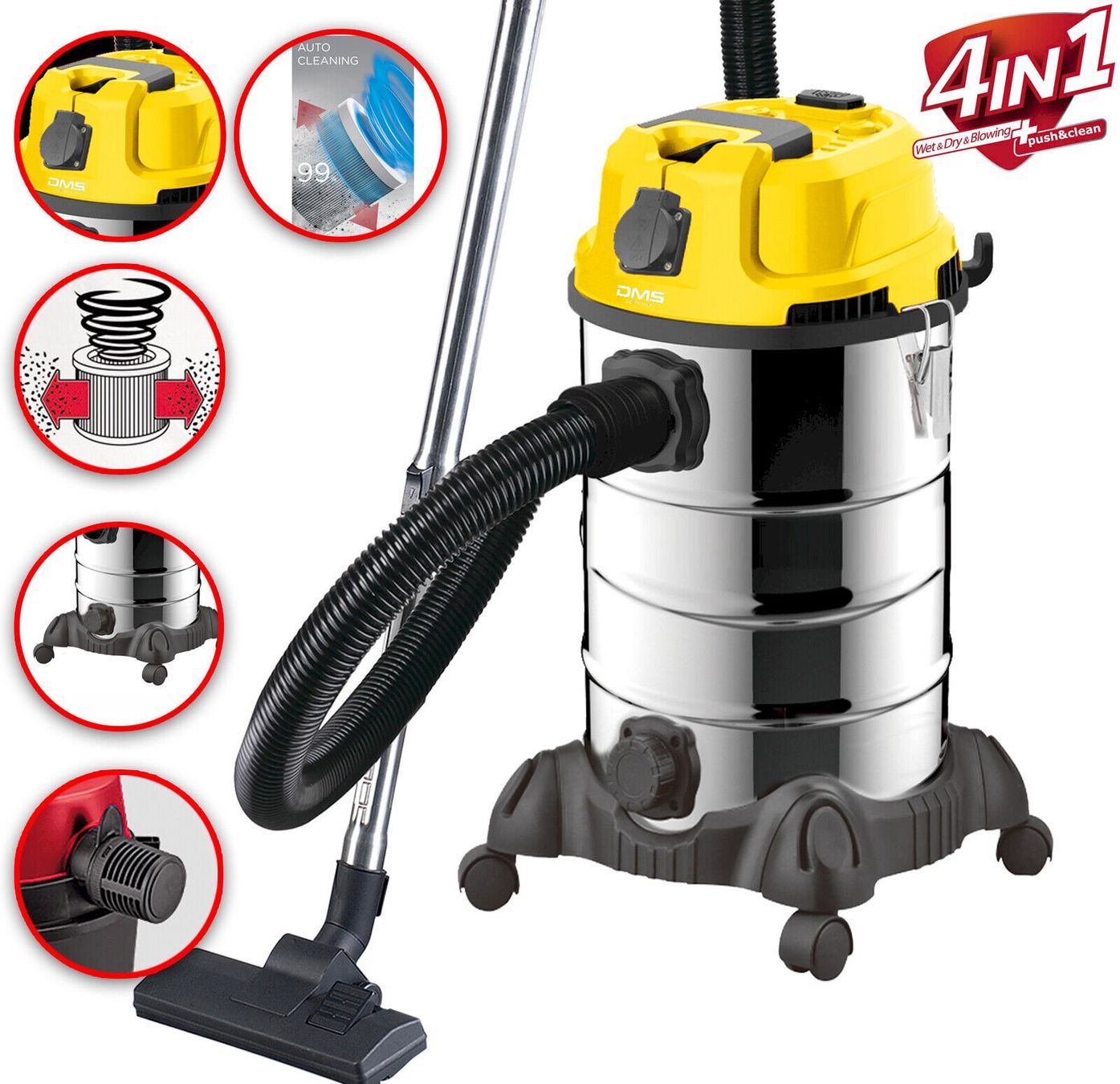 Staubsauger & Zubehör: DMS Staubsauger 2300W Gelb – Neu und originalverpackt aus Bottighofen von zaap