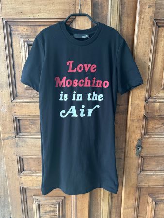 Orig. Love Moschino Kleid, schwarz mit Print, 36, wie neu