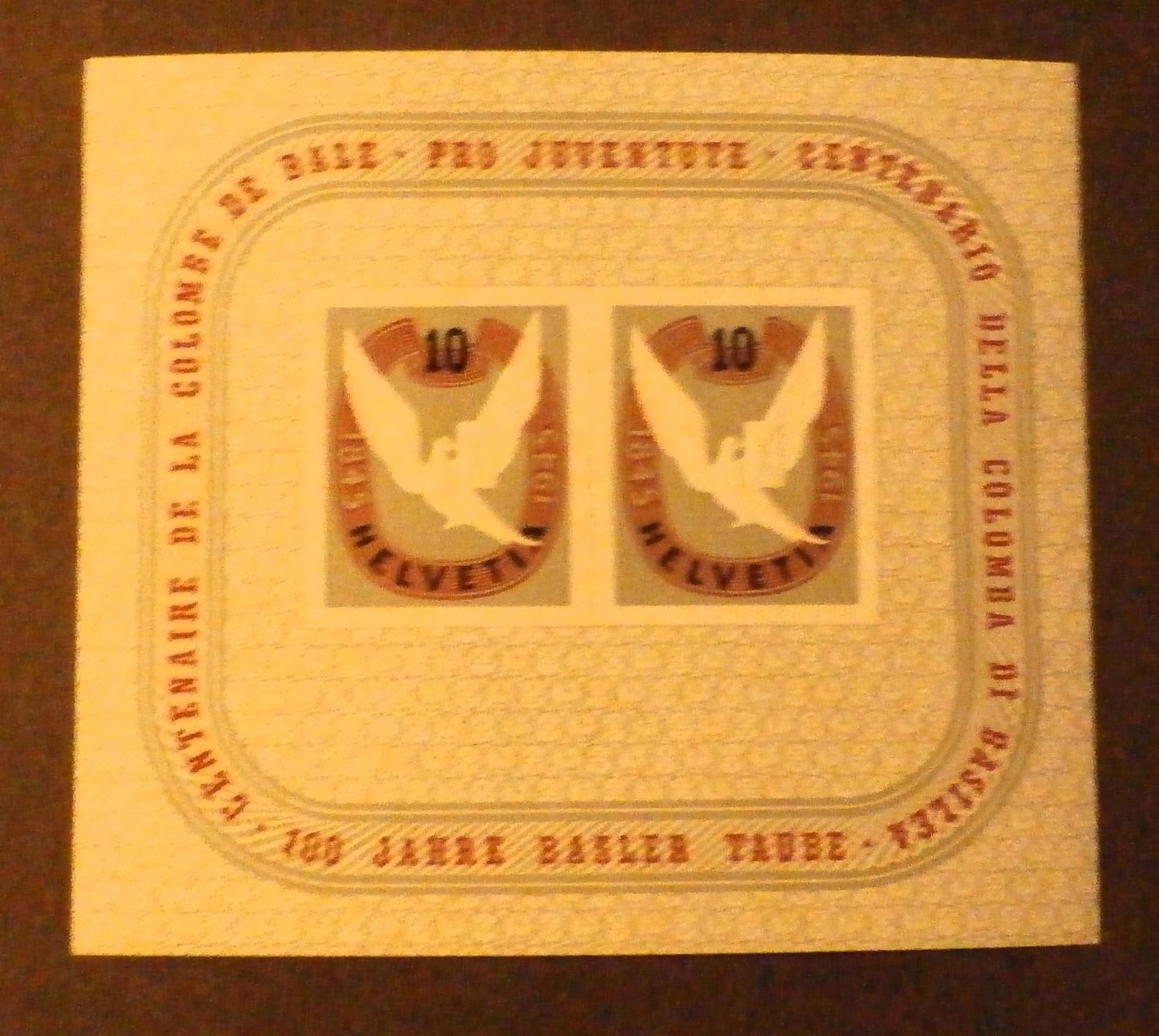 Tous les timbres: CH 1945 100 Jahre Basler Taube ** – Neuf (Voir description) à Kehrsatz par Bernherb2 1