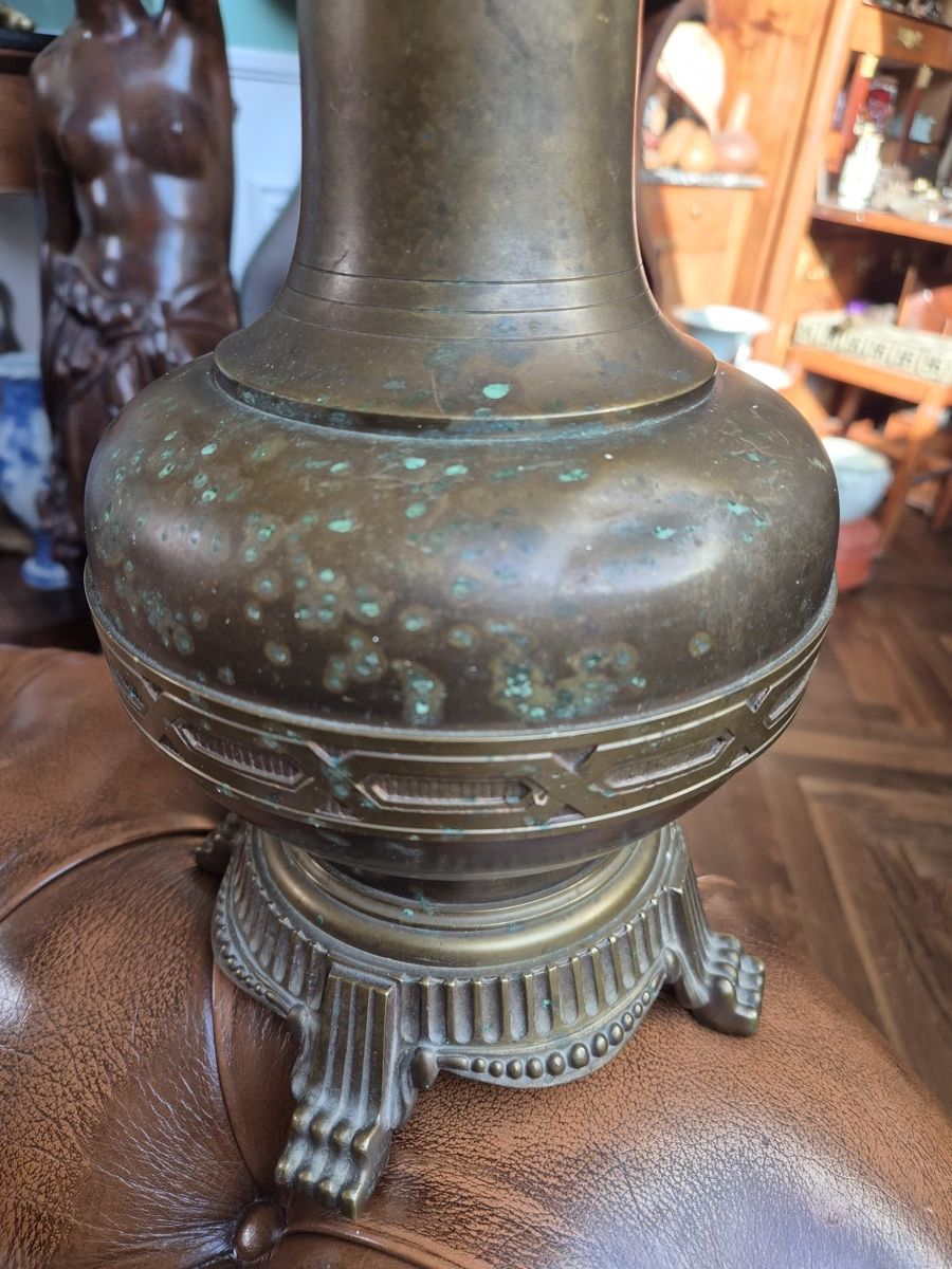 Lampade: Lampe ancienne en bronze19ème siècle – Usato da Tramelan venduto da La_mine_d_art 5