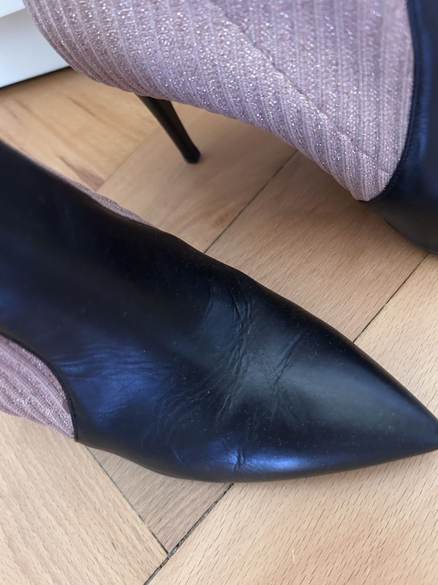 Scarpe da donna: Mid-calf fabric and leather boots by Pollini – Nuovo (secondo la descrizione) da Biel/Bienne venduto da zit_v5yc 1