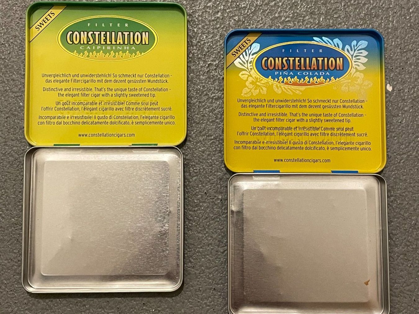 Tutte le decorazioni: 2 Constellation Dosen, leer, ca. 8x8cm, – Usato da Zug venduto da Cry71