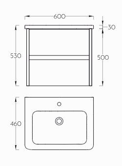 Mobili per bagno: Neues Badmöbel mit Spiegelschrank B60 cm 60% Rabatt – Nuovo (secondo la descrizione) da Root venduto da Lavaline 7