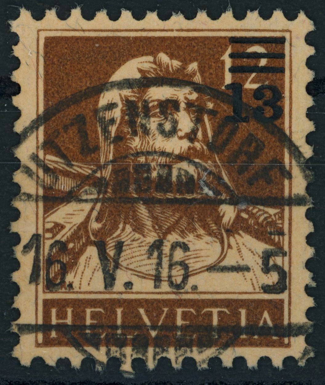 Alle Briefmarken: BE Utzenstorf - Tellbrustbild - gestempelt – Gebraucht aus Schindellegi von leecollect