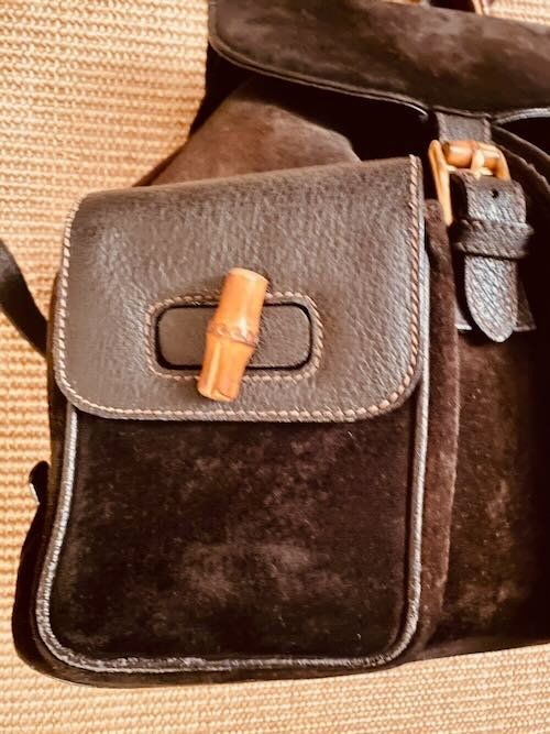 Gucci Zaini: Gucci Bamboo Rucksack schwarz – Usato da Zürich venduto da xxxts012 3