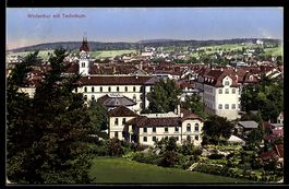 AK Winterthur, Stadtansicht mit Technikum