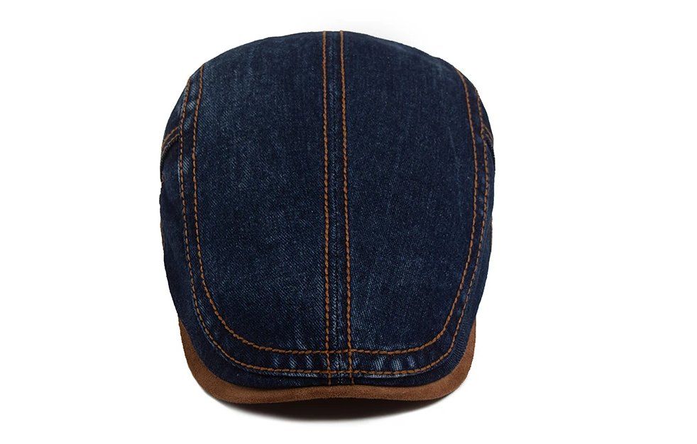 Copricapi, berretti & cappellini: Denim Baskenmütze Patchwork Retro-Stil - Béret jeans – Nuovo e nell'imballaggio originale da Lausanne venduto da FASHION-WORLD-SHOP 1